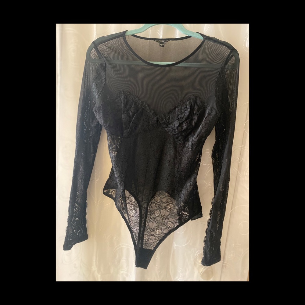 Sheer and Lace Bodysuit